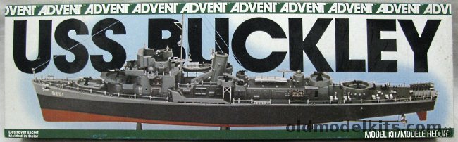 Revell 1/700 USS Buckley DE51 Destroyer Escort - (Advent Issue), 2506 plastic model kit